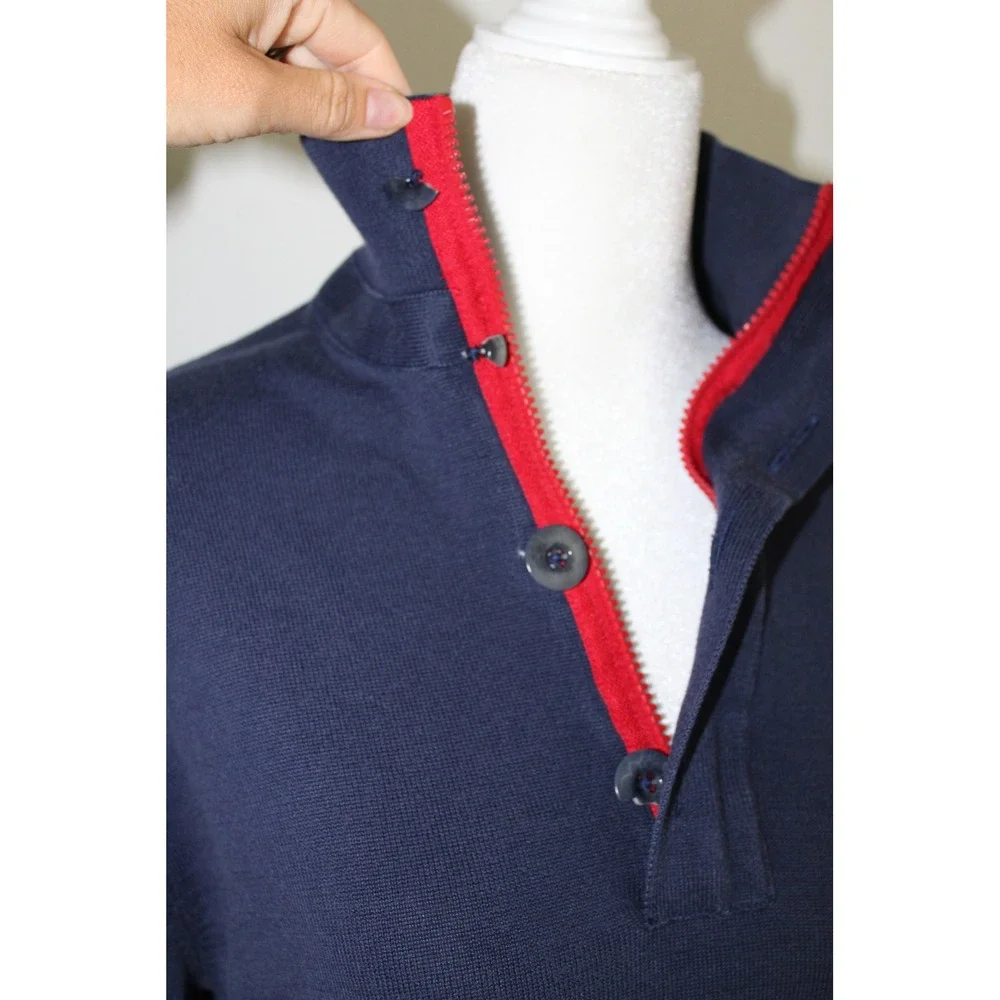 RLX Ralph Lauren 2016 Ryder Cup USA Navy Blue Quarter Button Pullover‎ Men's M